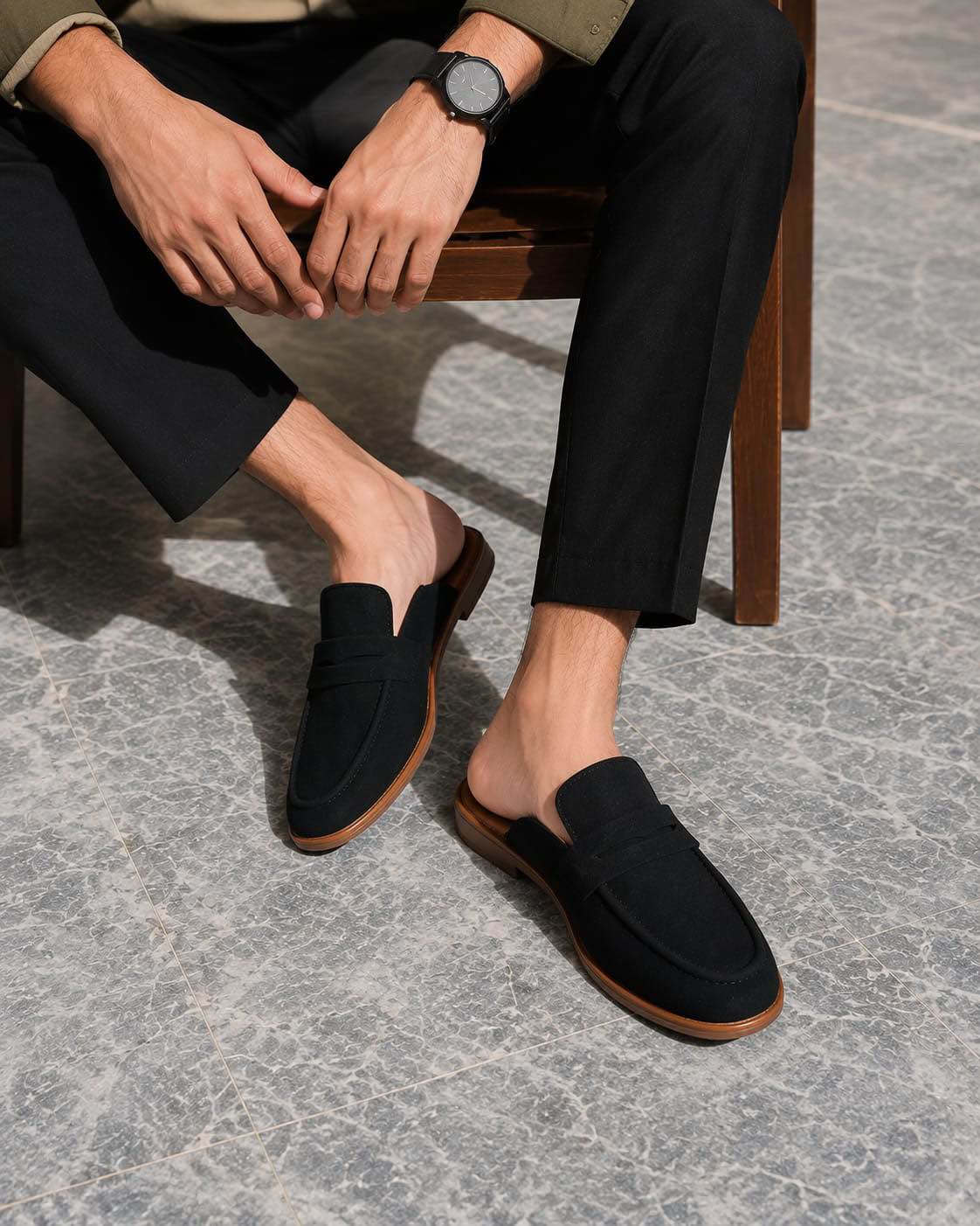 Premium Suede Leather Penny Loafers for Men - Casual Soft Sole Slip-On Shoes 👟