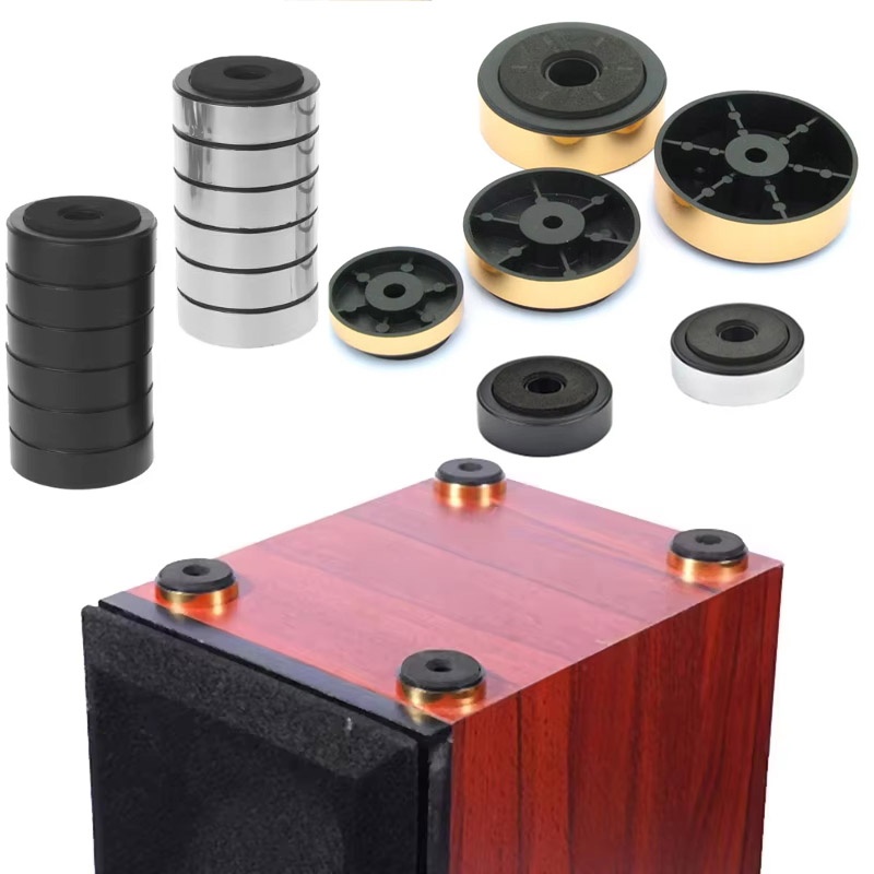 4Pcs HiFi Speaker Spike Stand Foot Pads Plastic Amplifier Adjustable Shock-absorbing For Speaker Turntable CD Player DAC 48x15mm