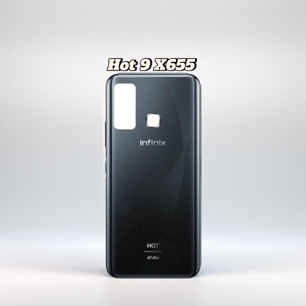 X655 Infinix infinix Hot 9 X655 Battery Back Cover Black Door Housing case Glass ...