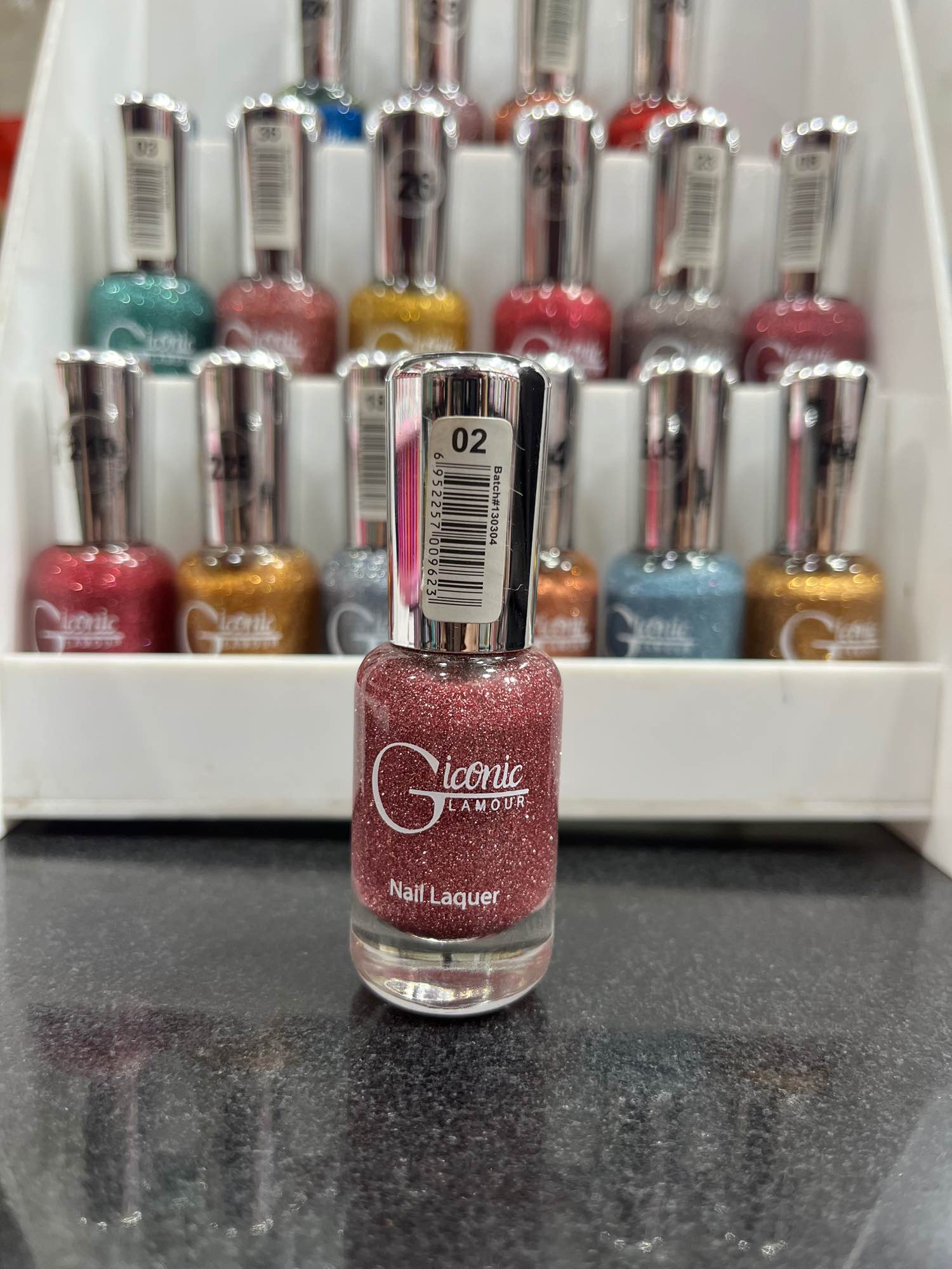 Glamour Iconic Glitter Nail Polish – Long Lasting & Quick Dry