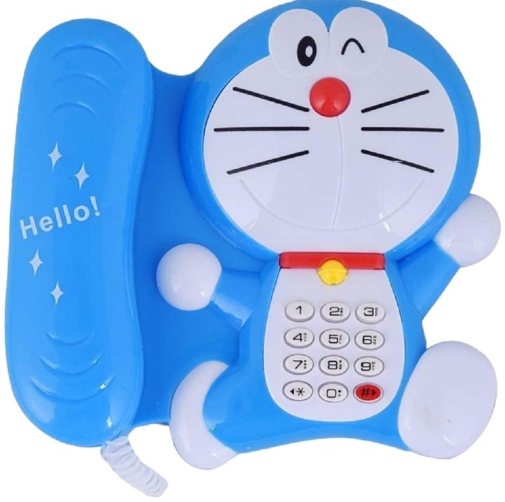 Rafa shop Doremon Telephone for Kids Learning Talk on
Phone / Doraemon Telephone Set for Kids /
Telephone Toys for Kids, Girls and Boys /
Musical Doraemon Toys