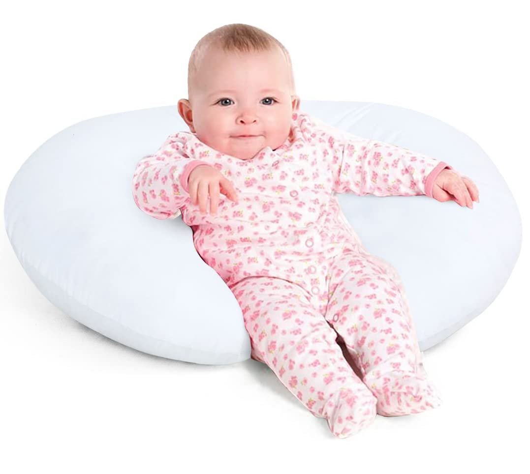 multifunctional nursing pillow available in different colours | little moon baby nursing pillow | baby nursing pillow| mother breastfeeding and bottle feeding | sitting suport