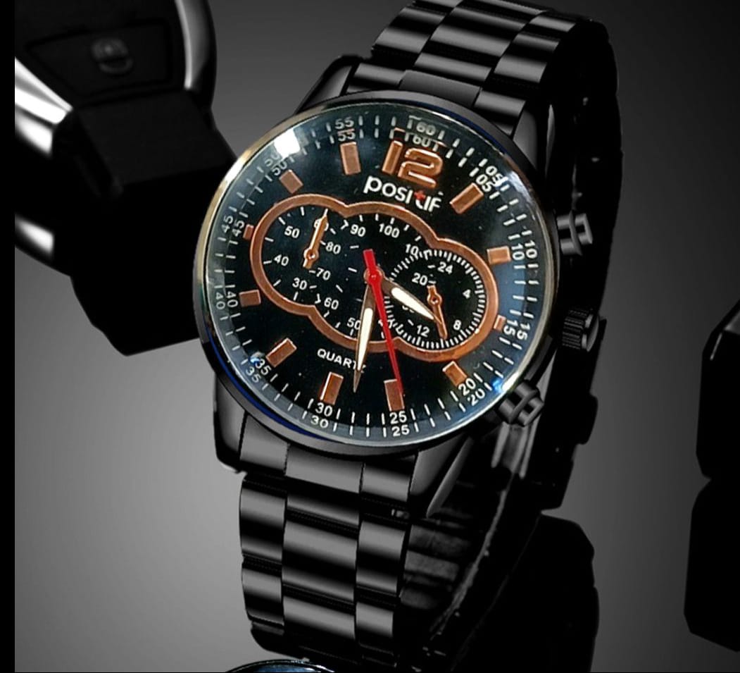Pack Of 2 Top Fashion Men's Luxury Watches Deal   -Elegant Mens Casual Watch +Chain Braclate For Men -High Quality Business Watch  In  Random dial Design