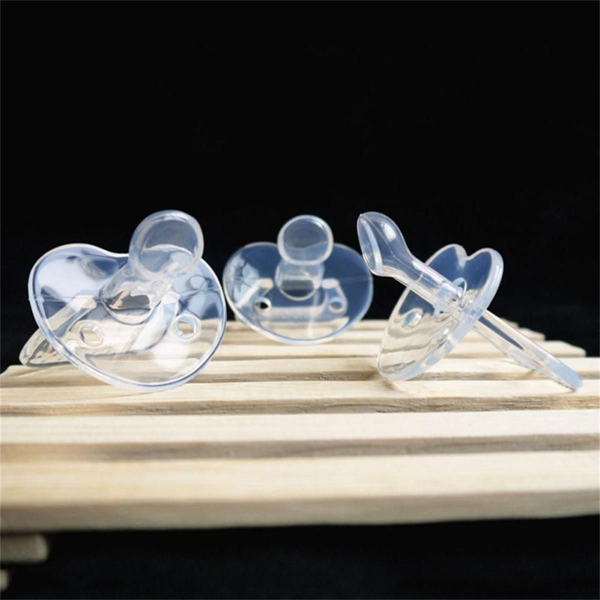 Baby Silicone Nipple Pacifier Teether Soother Round/Flat