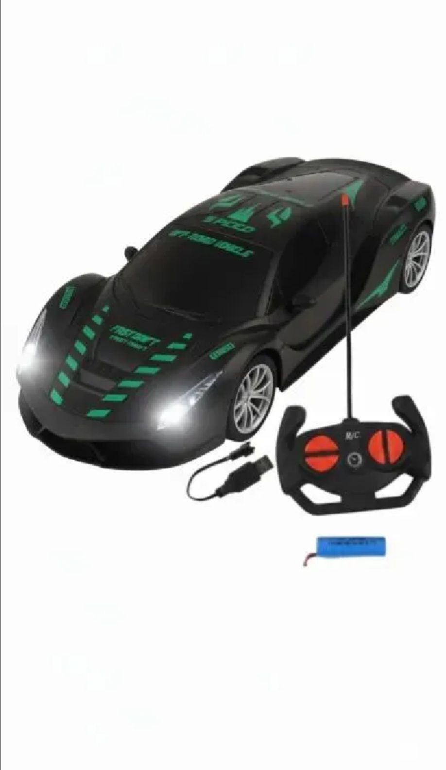 Remote Control High Speed Racing Car with Stylish Looks 1:18 Scale, Two Functions & Modern Design, RC Vehicle Toy for Kids