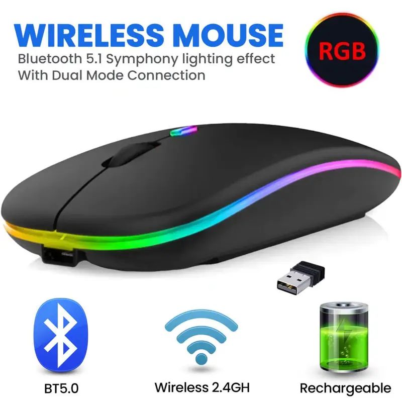 HP Wireless Bluetooth Rechargeable Mouse HP W10 Wireless Mouse with RGB price in Pakistan