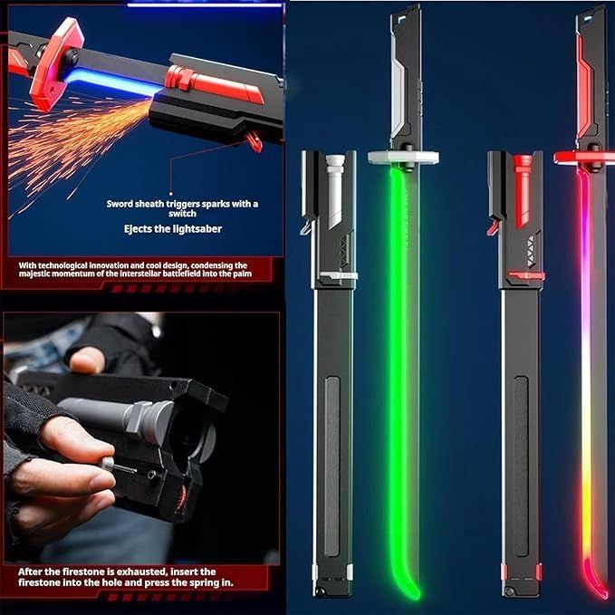 lighting spray sparkle effect sword for kids lighting sound effects sowrd action toys for kids katana Kombat sword