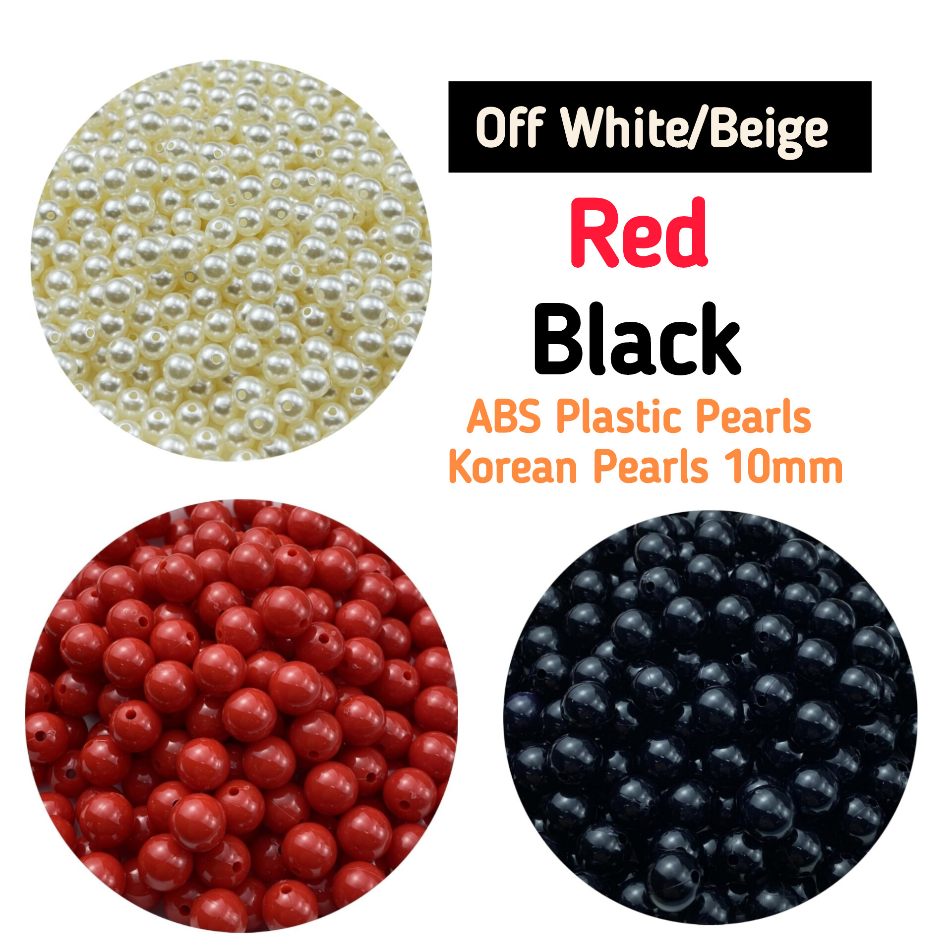 10mm Round Cheap ABS Plastic Pearl Beads Wholesale White Imitation Pearl for Jewelry Making DIY Bracelet Necklace