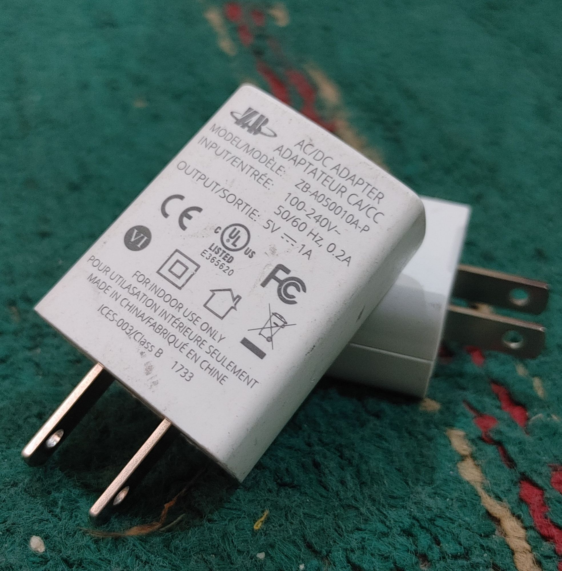 New 1A Charger for mobiles. 100% Original high quality