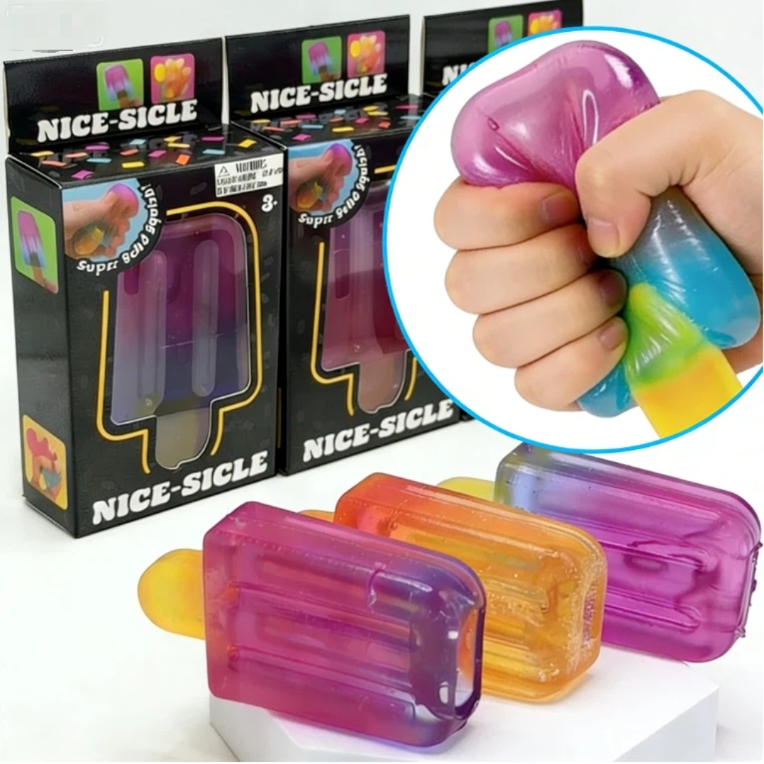 popsicle blind box Cube Sensory Stress Relief Squishy Cube Anti-Anxiety Squeeze Object for birthday  toy