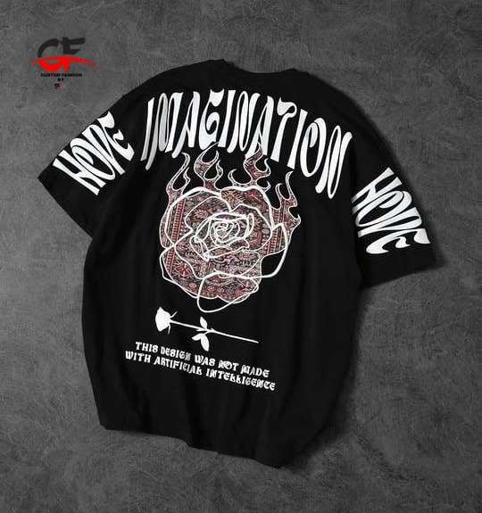 New stylish imagination printed osm drop shoulder tshirt for men soft and comfortable febric