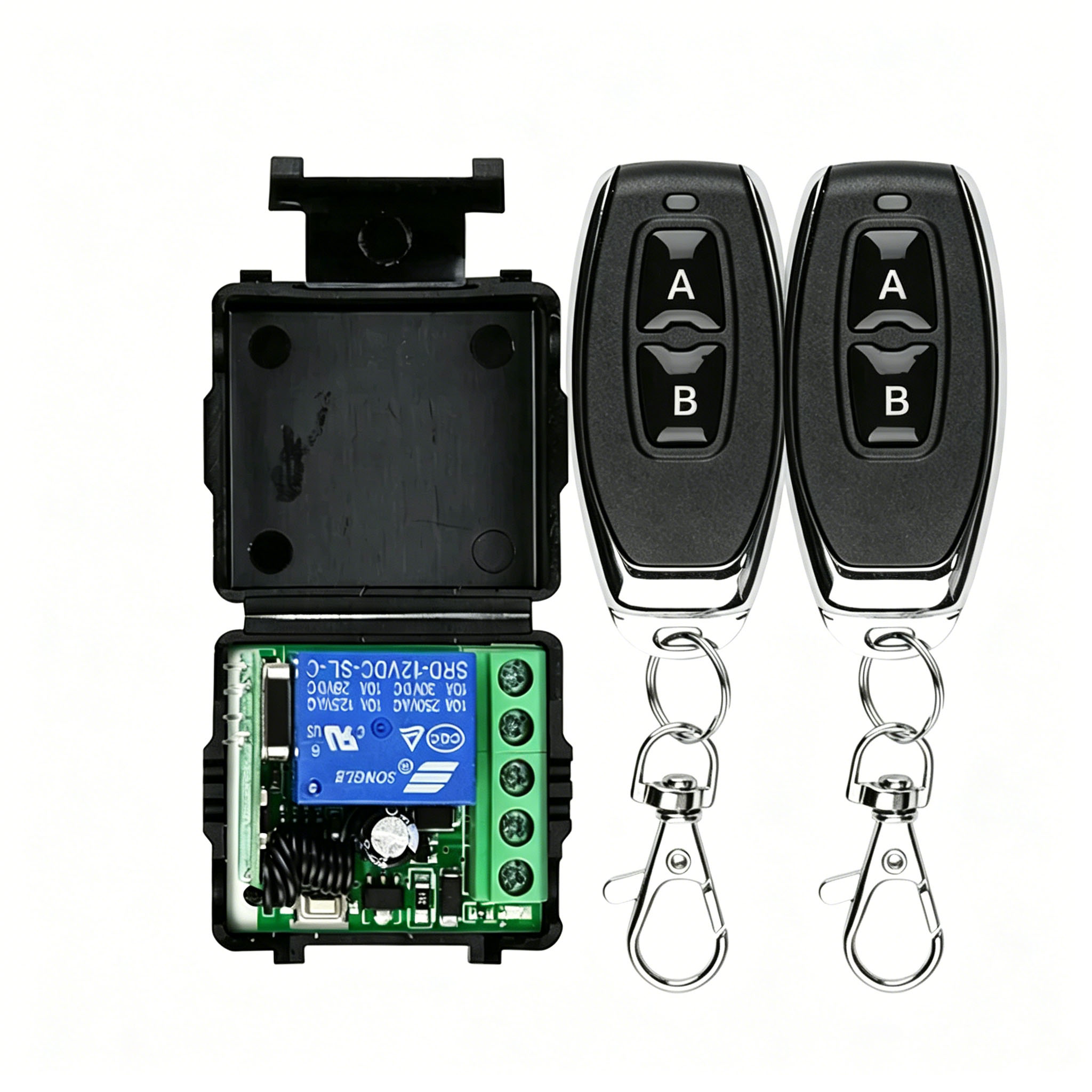 DC 12V RF 433Mhz Wireless Remote Control Switch Relay 1CH Receiver Module For LED Door Electromagnetic Lock DIY