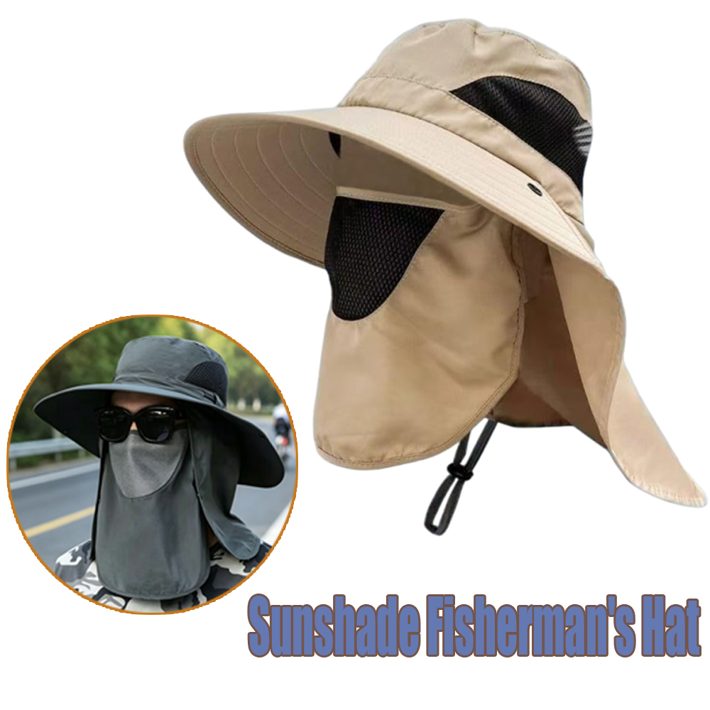 UPF 50 Sun Hat For Men Women With Neck Flap UV Protection Hiking Fishing Cap Travel Climbing Outdoor Hat For Mens Womens