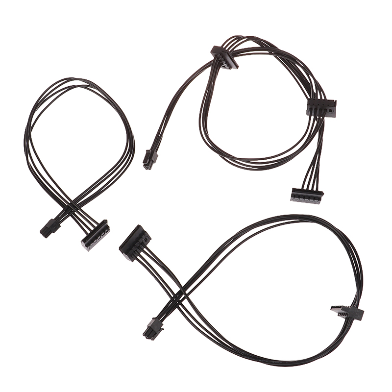 35cm Mini 4pin To SATA Power Supply Cable For Computer Main Board Interface Small 4Pin To 1/2/3 Port SATA SSD Power Supply Cable