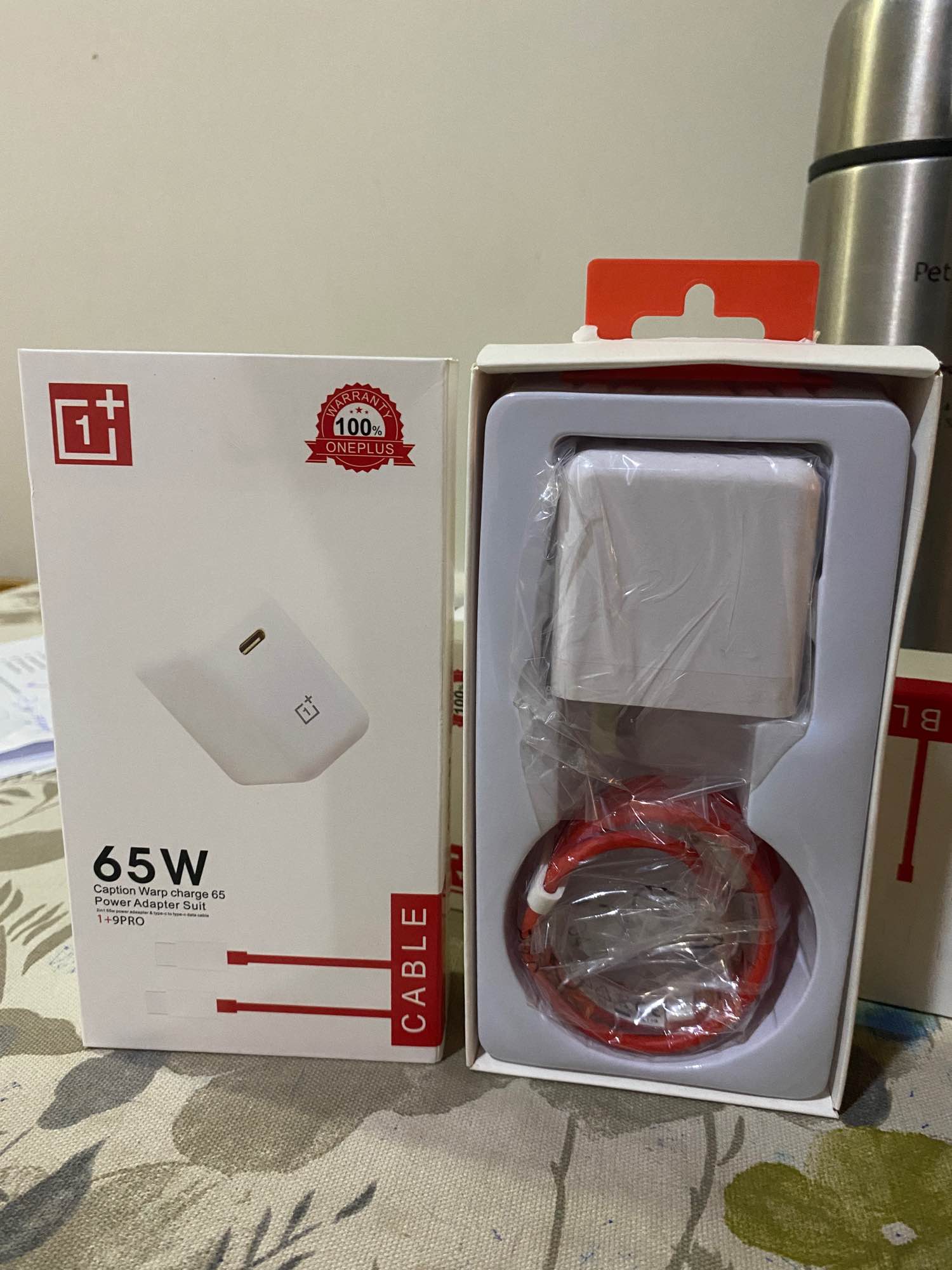 OnePlus Warp Charge 65 (65W) Adaptateur Chargeur + USB-C Câble pour