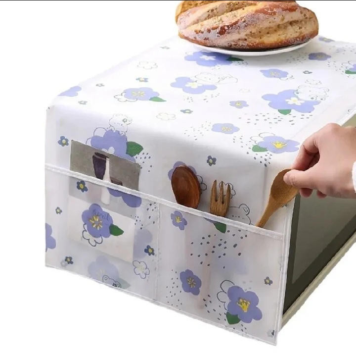 Kitchen Microwave Oven Cover Oil Proof Dustproof Water Proof Storage Bags Organizer