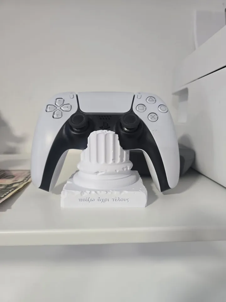 Playstation 5 PS5 console Controller DualSense Stand Base Column Greek God Of War