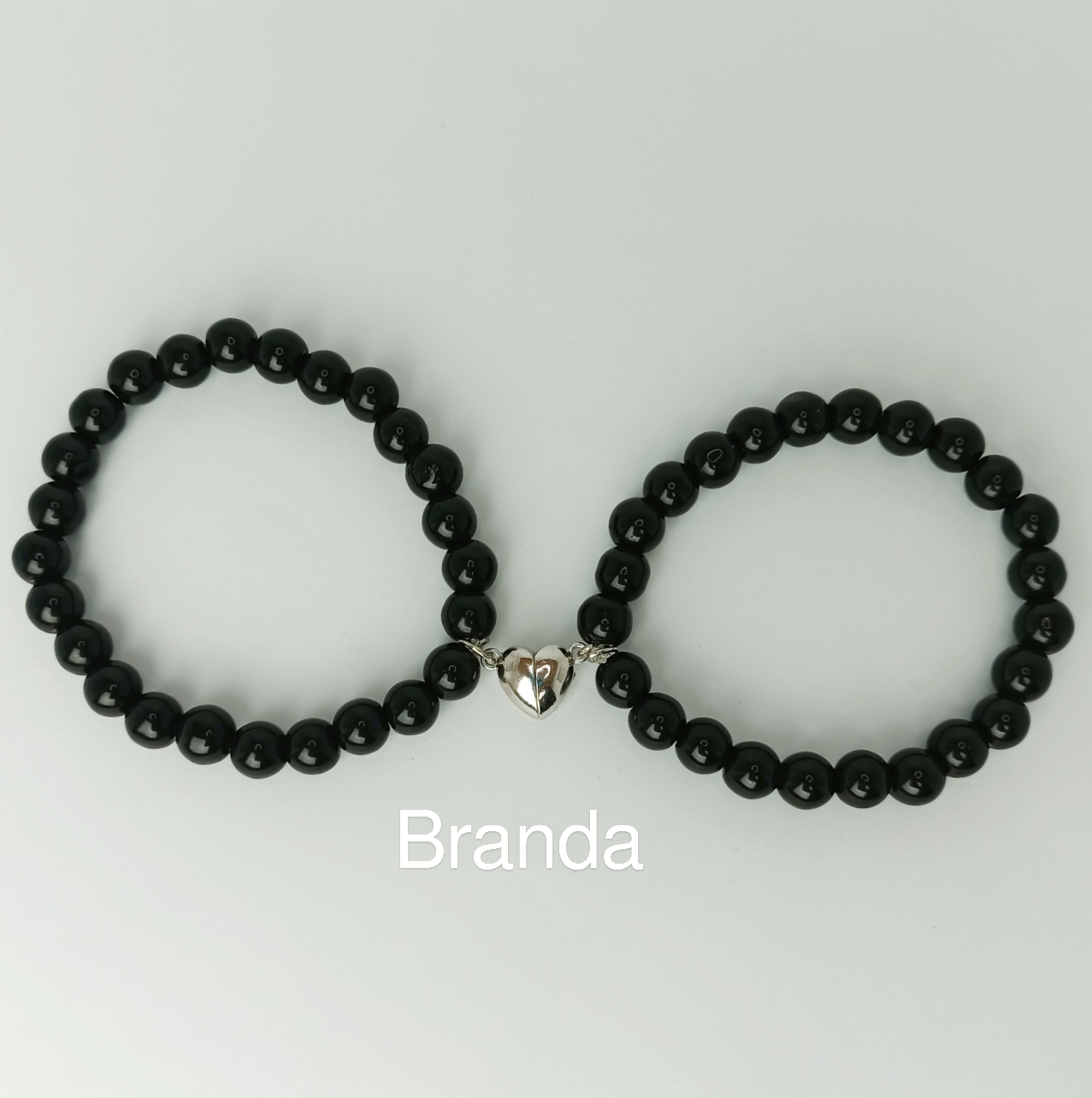 ​Magnetic Heart Bracelet for Couples - Matching Relationship Attraction Bracelets for Lovers & Best Friends - 2 Pcs Magnetic Heart Pendant Braided Rope Wristband Set for Boys and Girls (Him & Her)