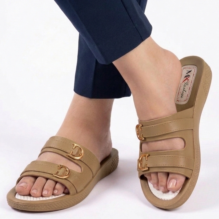 Women Nylon Plastic Slippers Soft Comfortable Summer Casual
