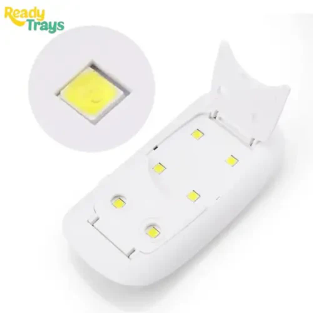6W Portable Mini Nail Lamp , Polish Dryer Machine, USB 6 LED UV manicure lamp