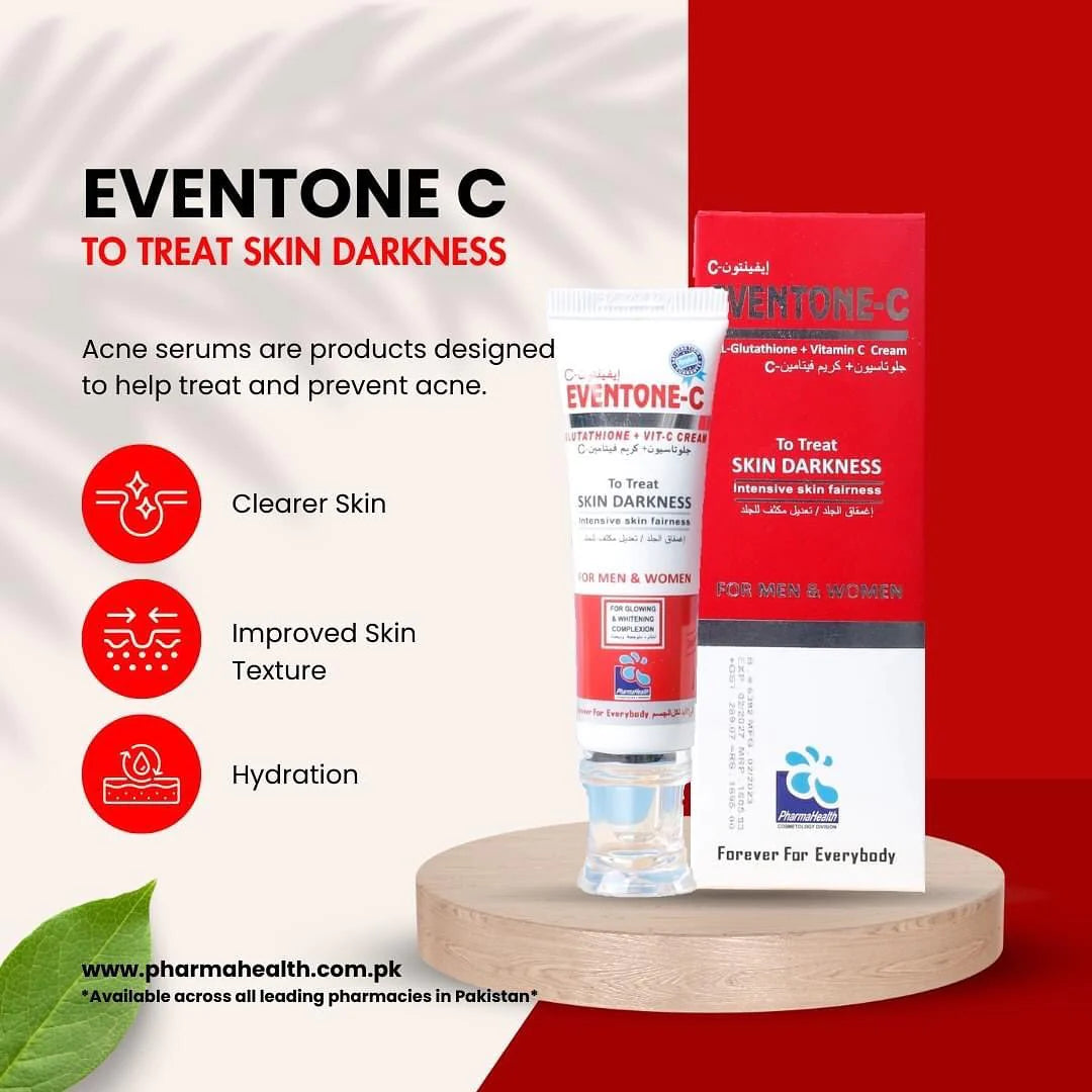 EVENTONE C Skin Darkness Treatment Cream with Vitamin C – Intensive Skin Fairness Cream for Dark Spots, Hyperpigmentation & Uneven Skin Tone | Brightening & Lightening Formula for Face & Body – For Men & Women price in Pakistan