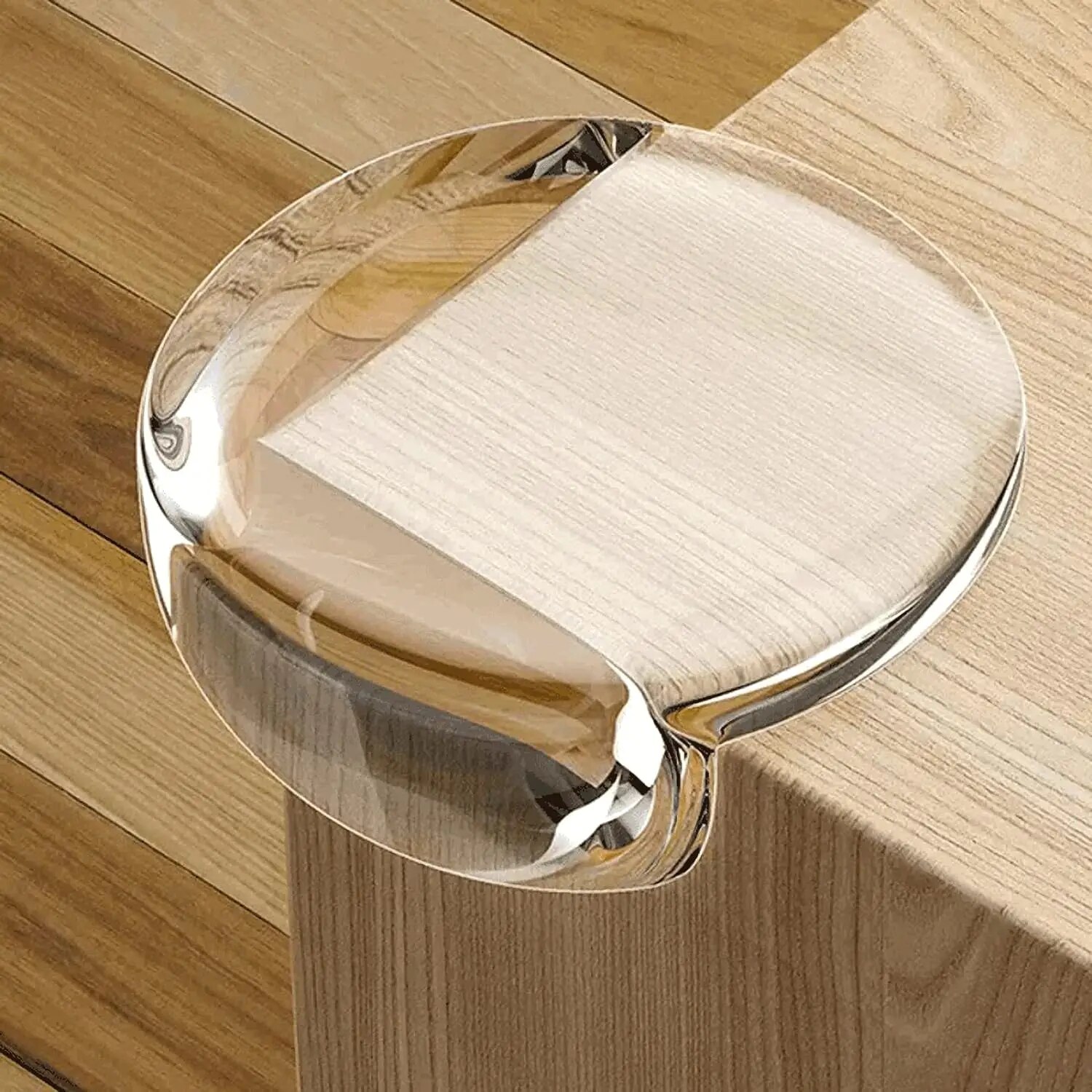 Table Corner Protector Transparent Self-Adhesive Anti-Collision Furniture Corner Protector 4-Pcs