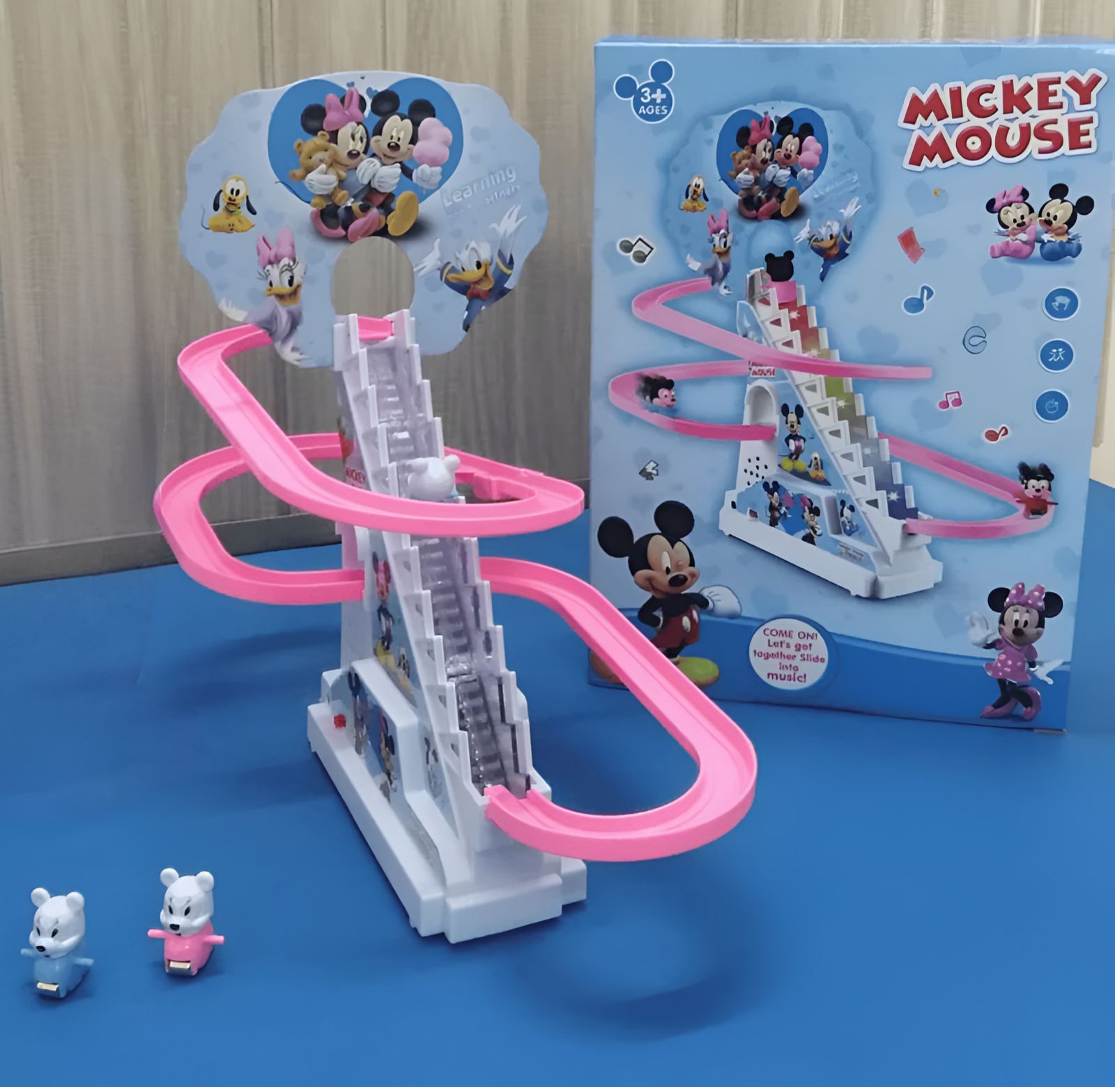 Mickey Mouse , Duck , Dog - Multi Track Train Taxing Toy