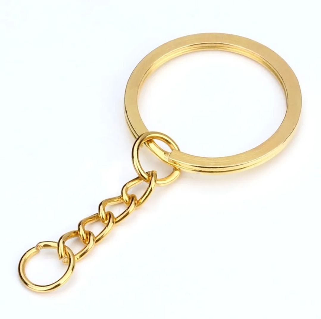 1 pc golden key chain base for making key chsin Daraz.pk