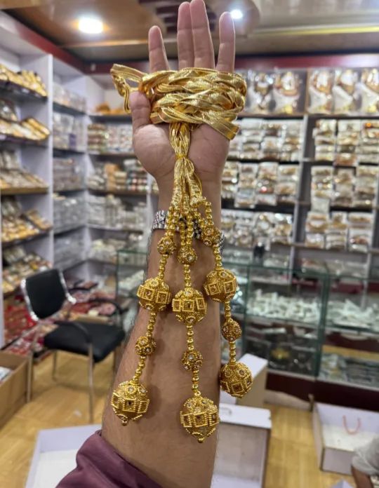 Traditional Punjabi Paranda for Women - Premium Gold & Silver Gota Hair Tassel with Latkan, Jhumka & Mirror Work | Bridal Mehndi, Mayon, Wedding & Festive Hair Accessory Braiding Ponytail Dori (Pack of 1)