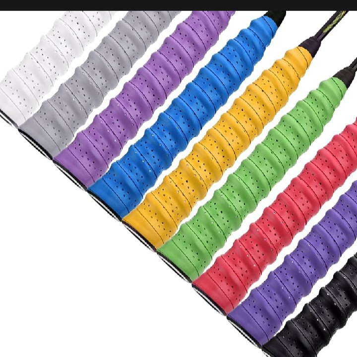 PACK OF 2 RACKET GRIP TAPE MULTICOLOURS
FOR BADMINTO, TENNIS, SQUASH