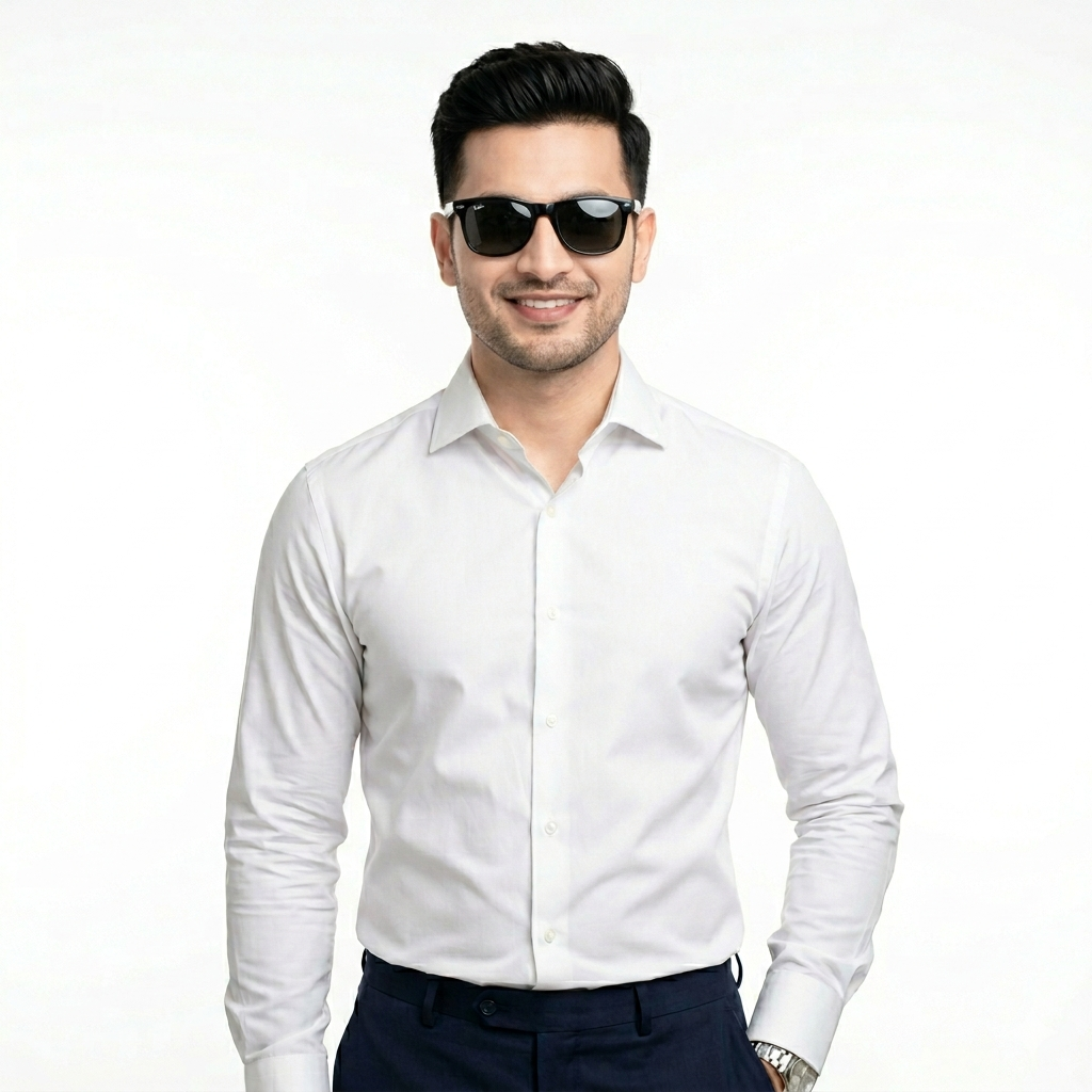 Premium White Formal Shirt - Japanese Toyobo Fabric - Slim Fit Office & School Uniform