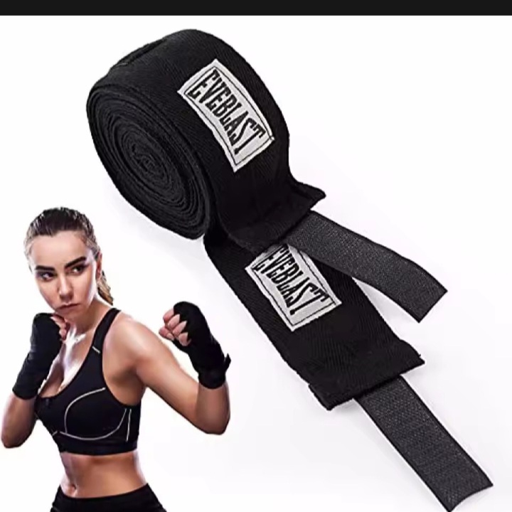 Hand Wraps for Boxing, MMA & Gym (1 Pair) TElastic Hand Bandages & Wrist Support | Weightlifting Boxing Wrist Grips Breathable & Durable Hand Straps for Training, Fitness, Boxing Patti / Boxing bag wrap | Protective Hand Wrap Boxing price in Pakistan