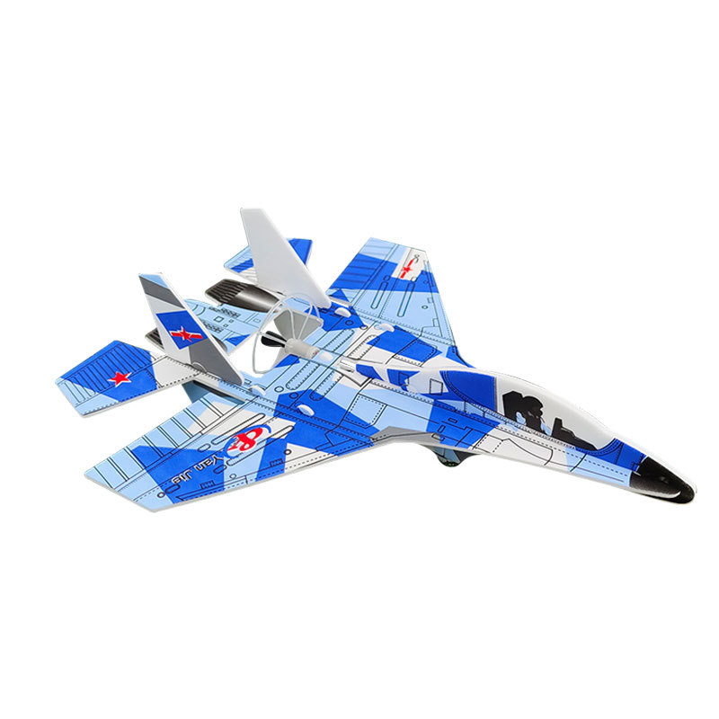 Jimmy Star RC MODEL AIRPLANE -AEROPLANE TOYS,EASY TO FLY AND FALL,RESISTANT RC FOAM AIRCRAFT PLANE,FLYING GLIDERS,MANUAL,EEP,INERTIA,DURABLE (Blue white)