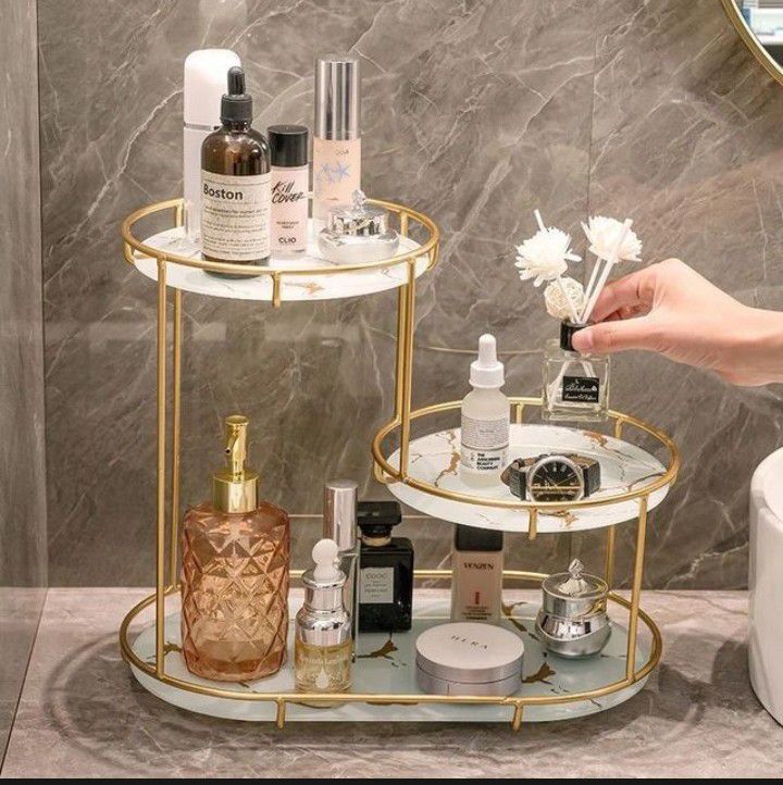 3 Tier Cosmetic Storage Rack make up Organiser shelf perfumes rack etc
