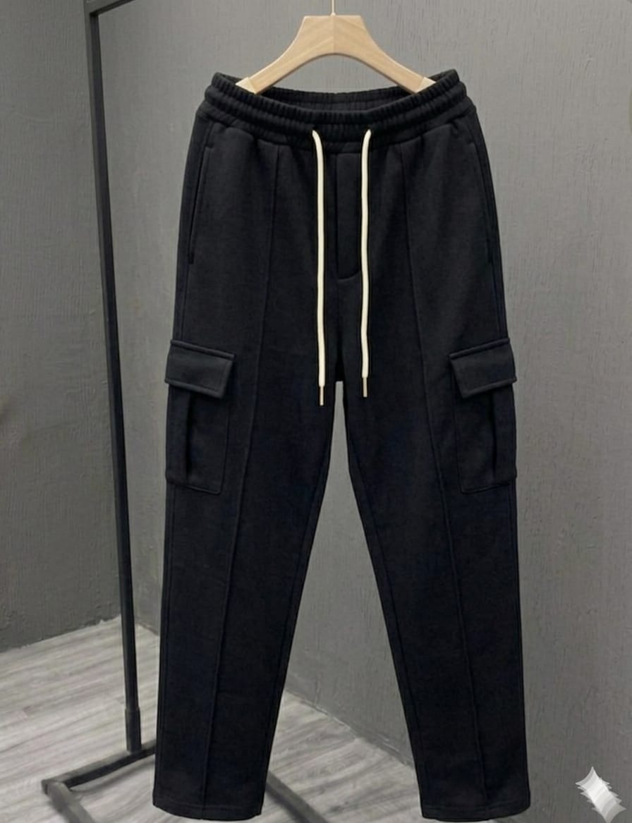 White Cargo Pocket Trousers