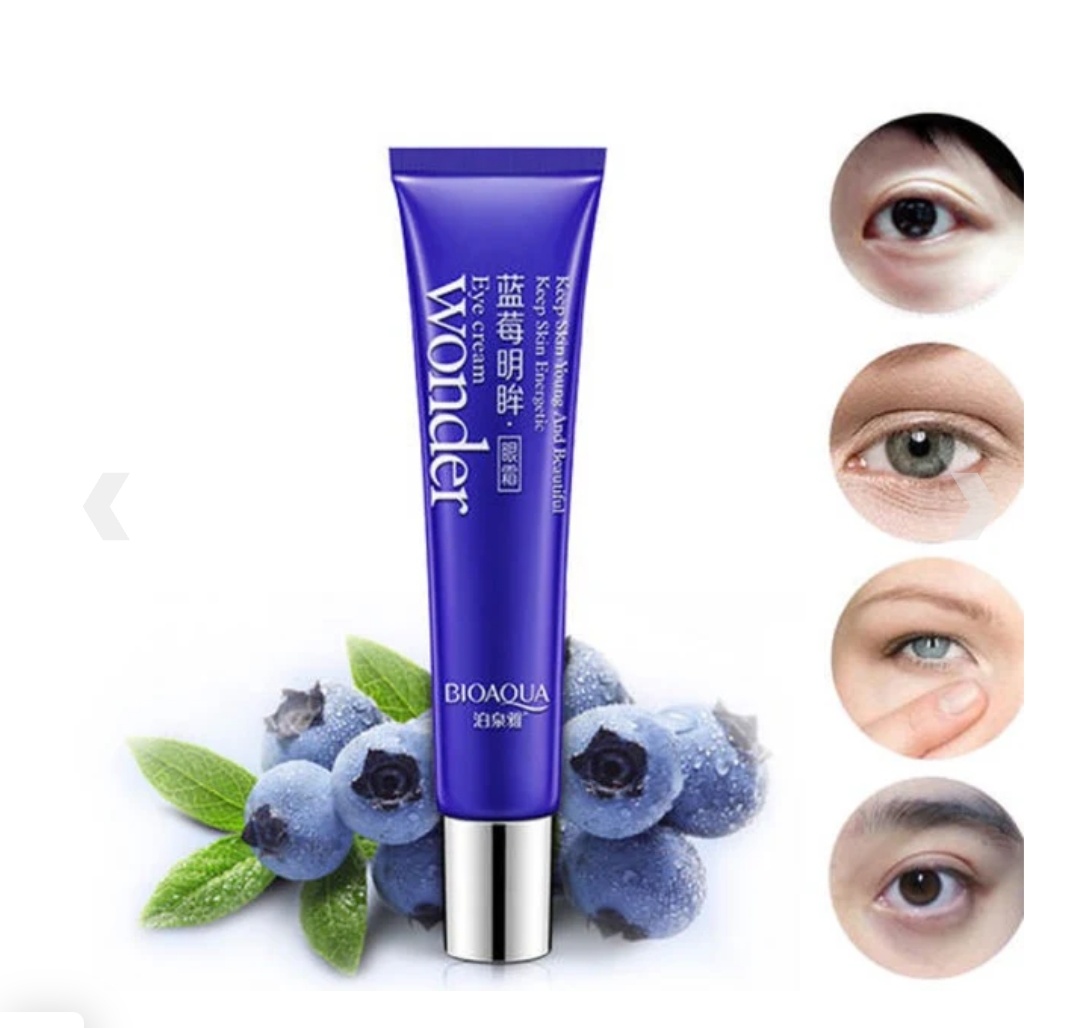Wonder Blueberry Eye Cream - Dark Circle Wrinkles Remover Moisturizing Anti Puffiness Eye