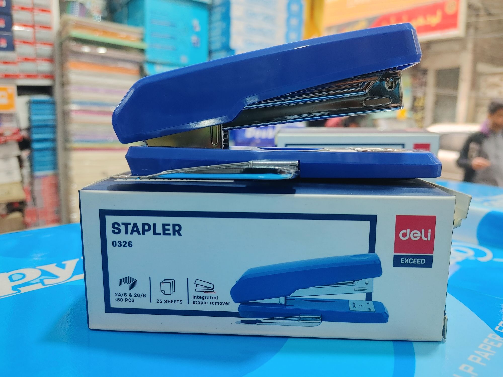 DELI STAPLER EXCEED- 25 SHEETS STAPLER MACHINE (0326) WITH STAPLE ...