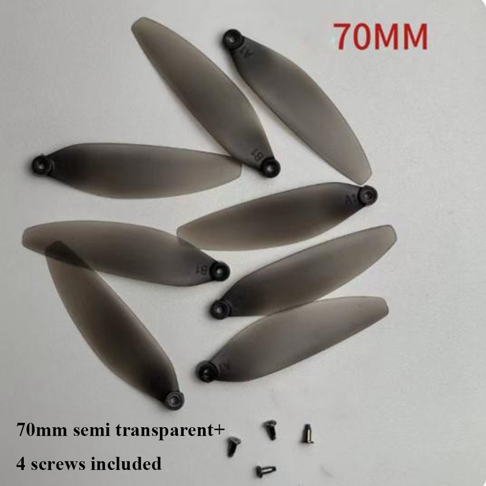 64mm/70mm Universal Folding Propeller Blades Plastic Black Remote Control Parts 64mm/70mm Quadcopter Spare Blade