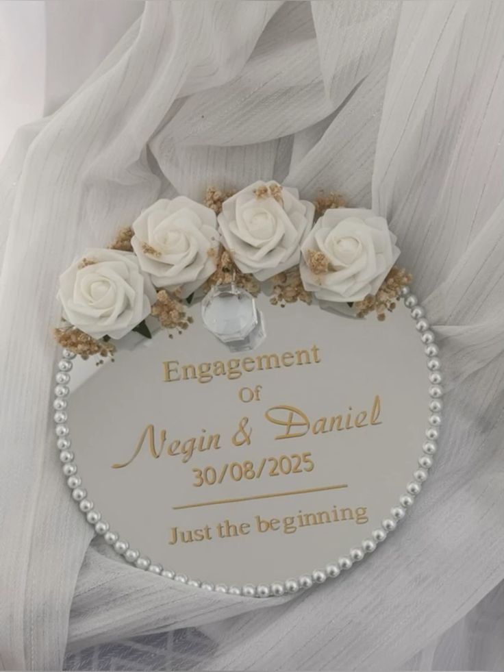Customized Nikkah Tray | Engagement Ring Tray | Handmade Wedding Gift Tray | Personalized Ring Holder | Premium Wedding Props | Decorative Nikkah Ceremony Tray | Customized Engagement Accessories | Luxury Gift Presentation Box