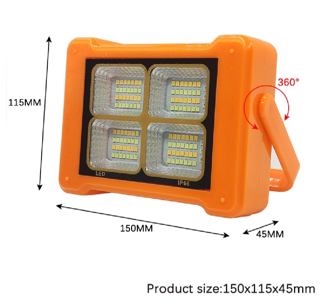 Rechargeable Work Light,Masmejor Portable Led Work Solar Light 100W 12000mAh 336Led IP53 with Job Site Battery LED Flood Light for Power Failure Emergency Worklight Car Repair Camping Fishing