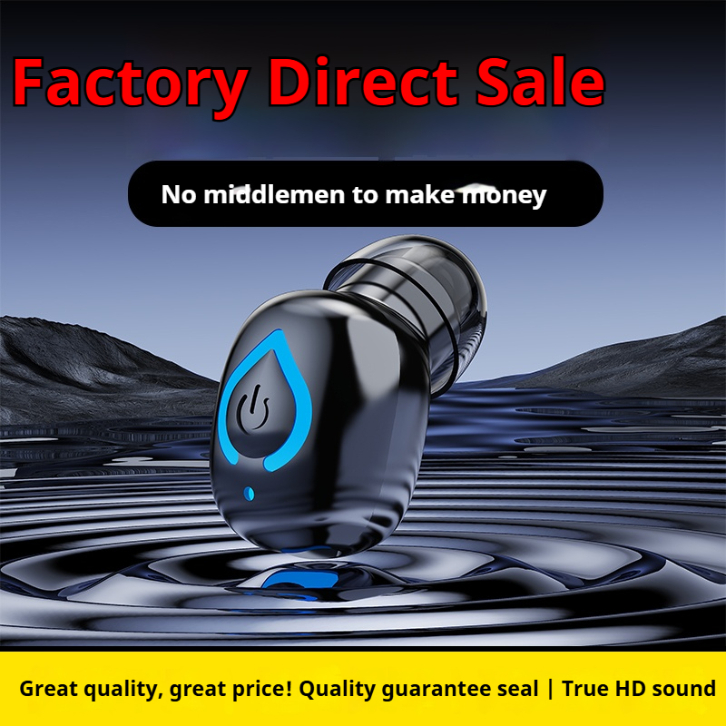 Mini Bluetooth Headset Single Wireless Earphone Music Earpiece for Cellphones Computer