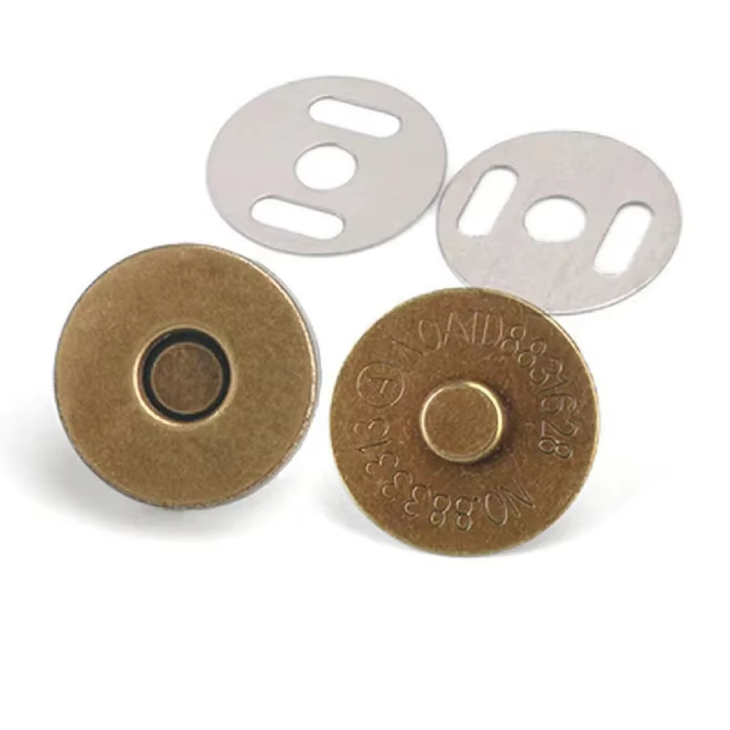 10sets/lot Magnetic Snap Fasteners Clasps Buttons Handbag Purse Wallet Craft Bags Parts Accessories Adsorption Buckle 14mm 18mm