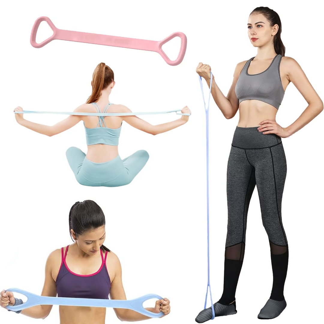 Resistance Band for Arm Back Shoulder Exercises Elastic Rope Stretch Fitness Band Foot Leg Hand Stretcher Arm Trainer for Yoga Pilates Stretching Physical Therapy Home Gym