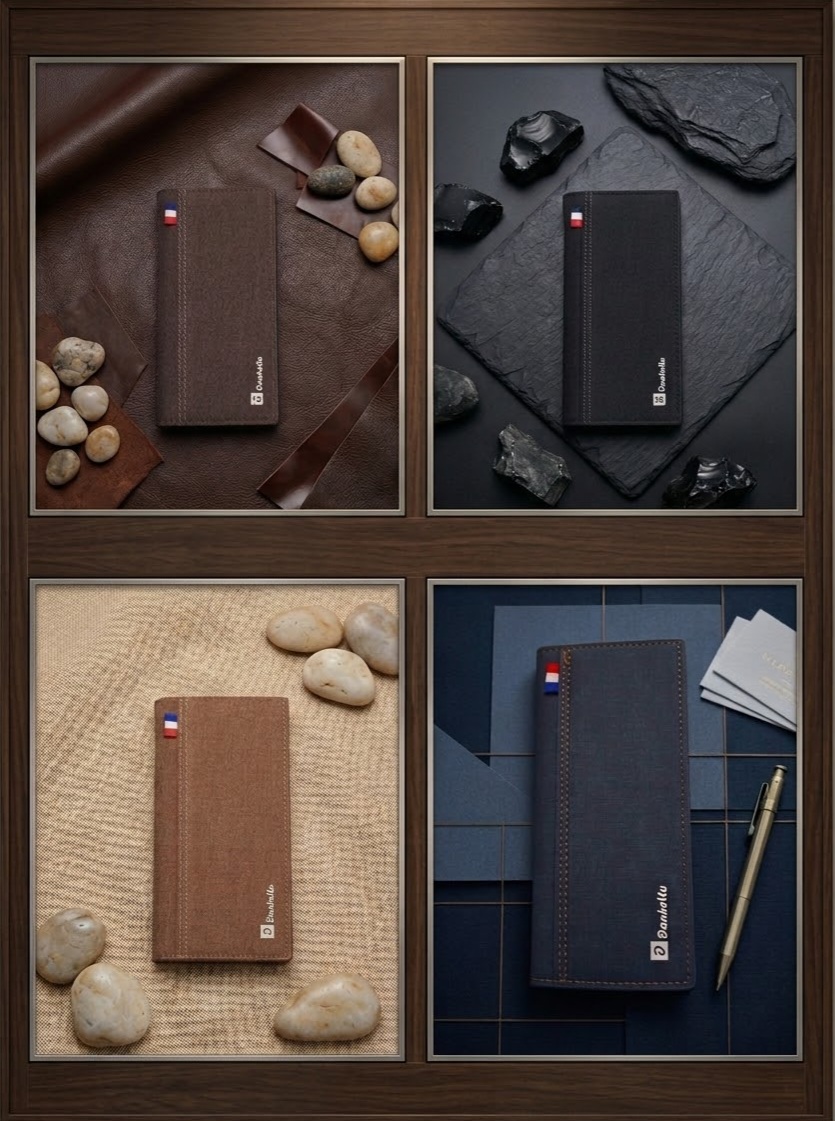 PU Leather Long Bifold Wallet For Men /Multicard Holder  With Zipper Pocket / Wallet For Men