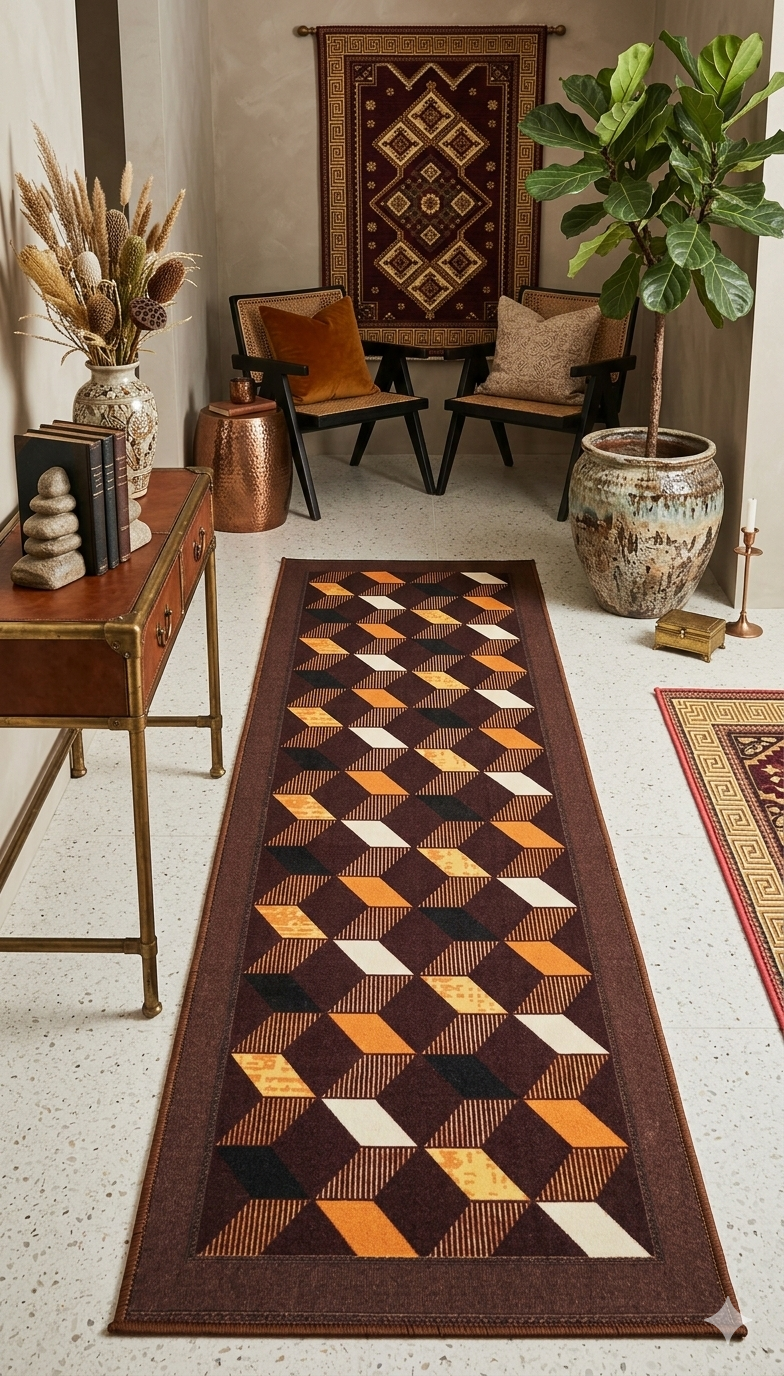 Carpet Center Piece, Floor Mat, Runner Rug,Carpet Rugs, Beautiful Rug Aprprox 3ft x 8ft