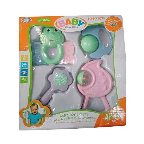 Baby Rattles Teether Toy Teeth Biting For Babies Rattle Toddler Teething Bed Bell For Newborn Babies