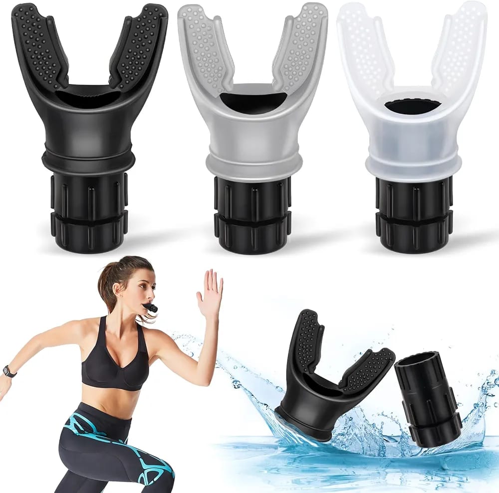 Portable Breathing Trainer with Adjustable Resistance Settings | Lung Breathing Trainer Exercise Device Compact Pure Lung Exercise Device | Enhanced Respiratory Health, Lung Strengthening, Sports Performance