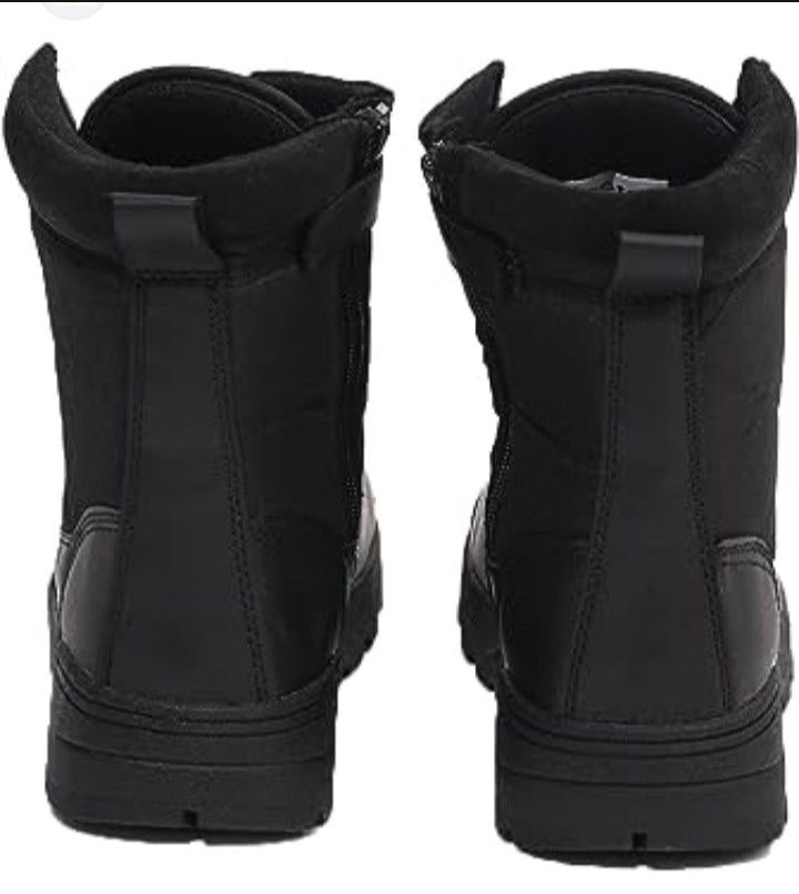 TACTICAL BOOT STRONG WINTER SHOES ANKLE SHOE ARMY STYLE BLACK FOR POLIC BOY AND GIRL, Swat Military Long Shoes Non-Slip Outdoor Travel Shoes Black Sneakers for Men and women Hiking Shoes