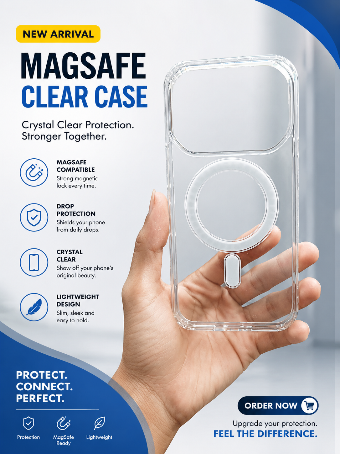 Infinix Note 60/60 pro Clear magesive jelly Cover High quality premium cover slim and soft