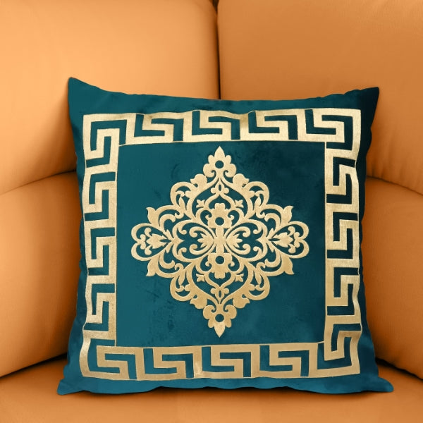 Luxury Laser Cut Velvet Border And Motive Cushion Covers 1 PCs Best Style For Sofa And Bed Decoration